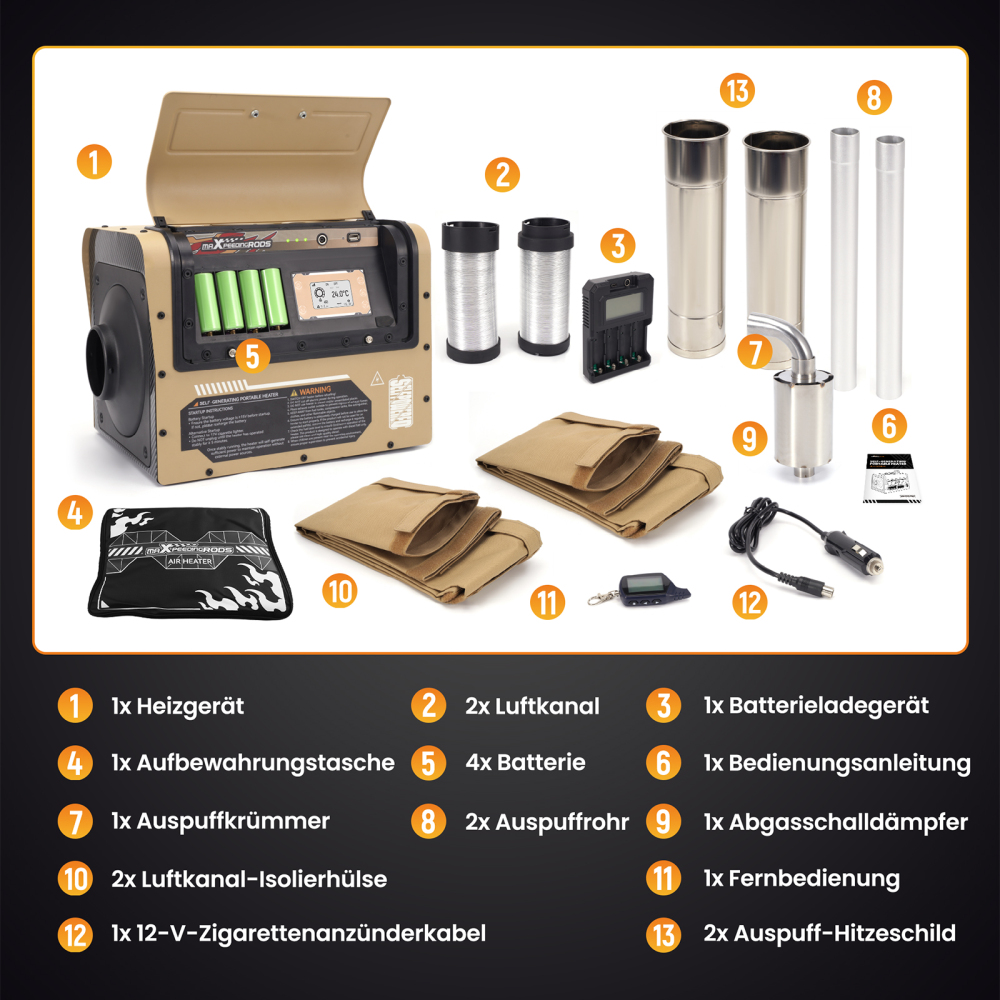 12V 5KW Self-powered Diesel Heater Wireless Installation For Truck Van Motorhome