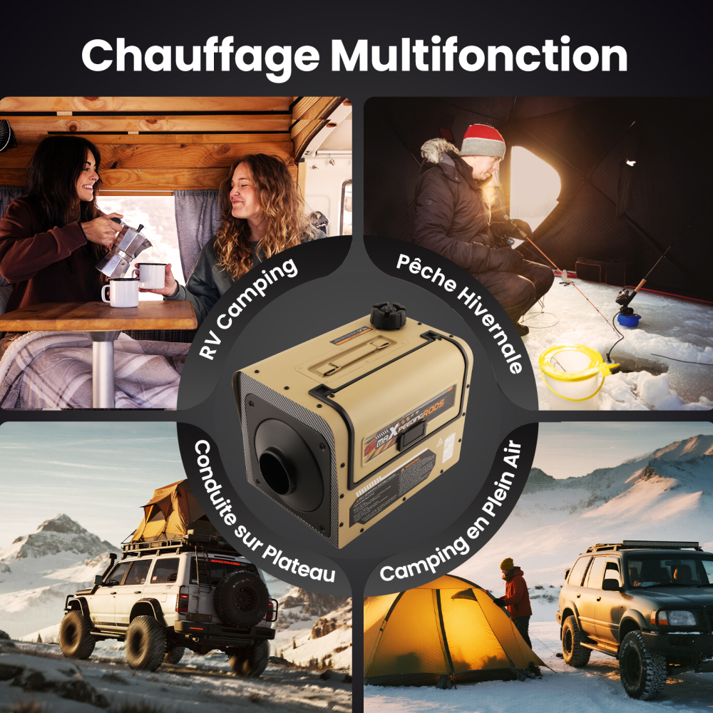 12V 5KW Self-powered Diesel Heater Wireless Installation For Truck Van Motorhome