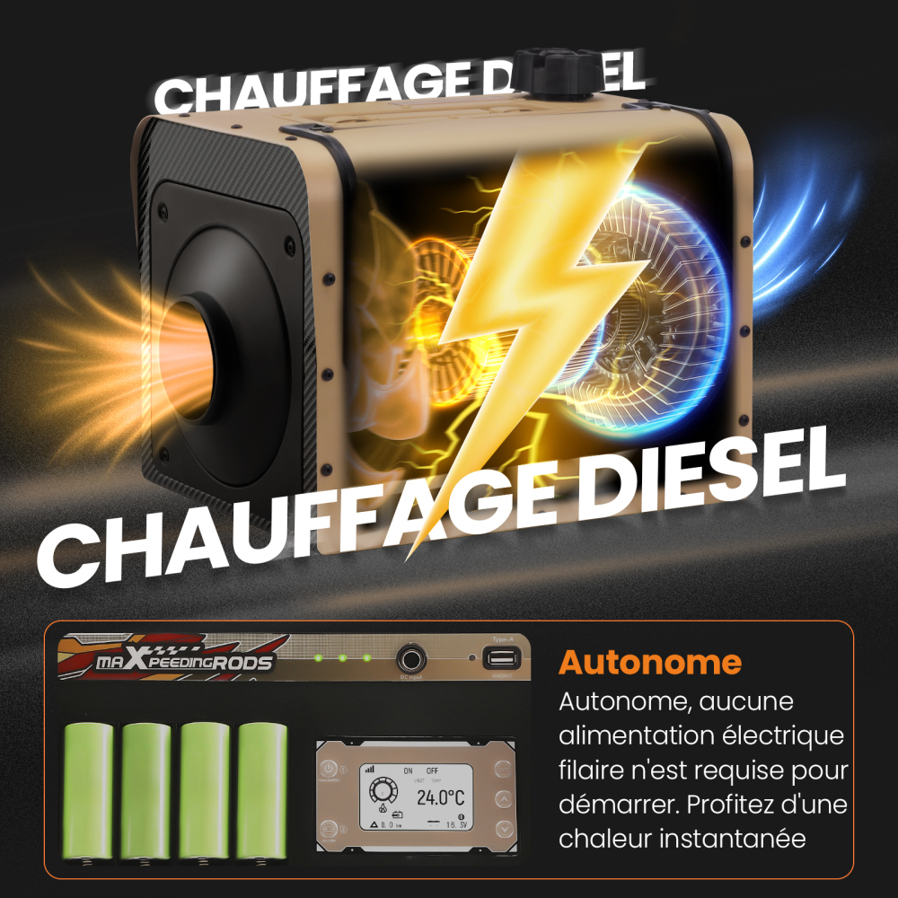 12V 5KW Self-powered Diesel Heater Wireless Installation For Truck Van Motorhome