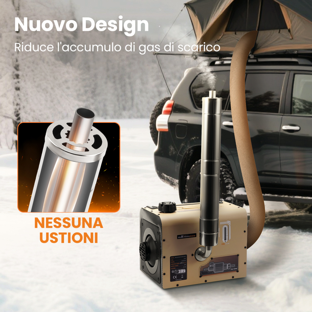 12V 5KW Self-powered Diesel Heater Wireless Installation For Truck Van Motorhome