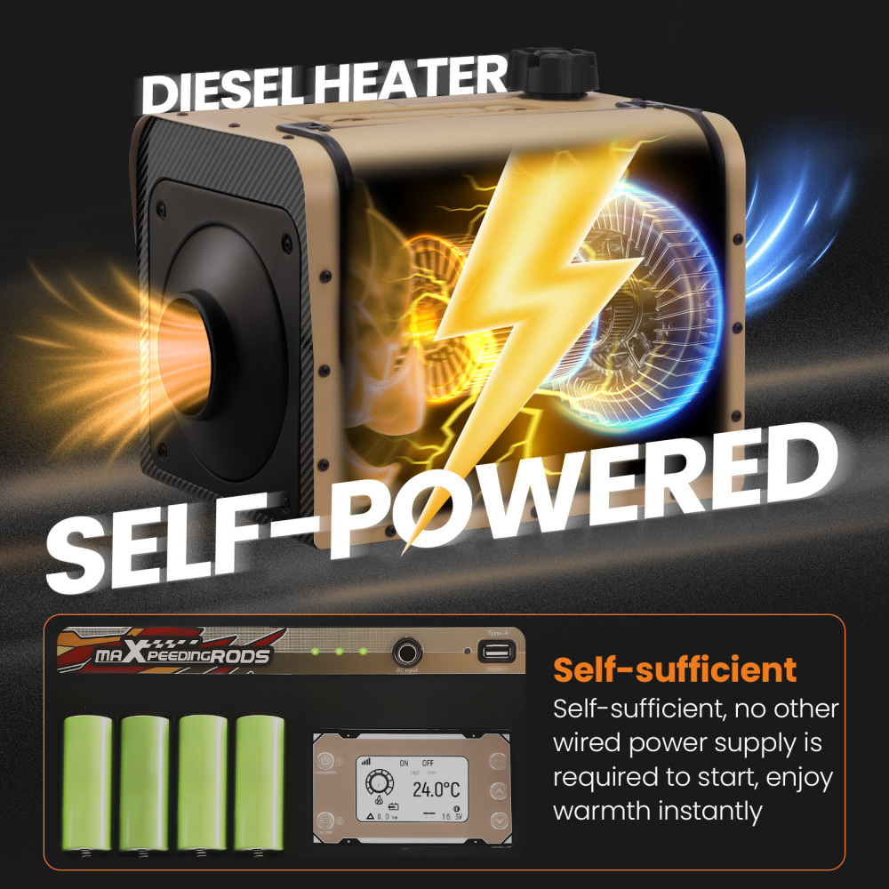 12V 5KW Self-powered Diesel Heater Wireless Installation For Truck Van Motorhome