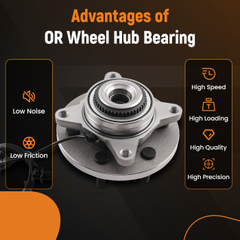 Front Left Or Right Wheel Bearing Hub Assembly compatible for Ford F-150 4WD 515177 2018-20