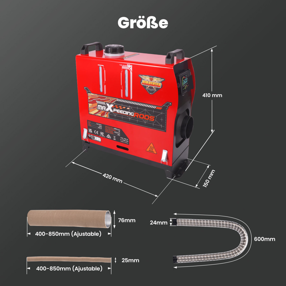 LCD Bluetooth Control Air Diesel Heater Parking 8KW12/24V for Truck RV SUV