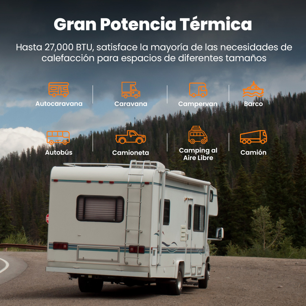 LCD Bluetooth Control Air Diesel Heater Parking 8KW12/24V for Truck RV SUV