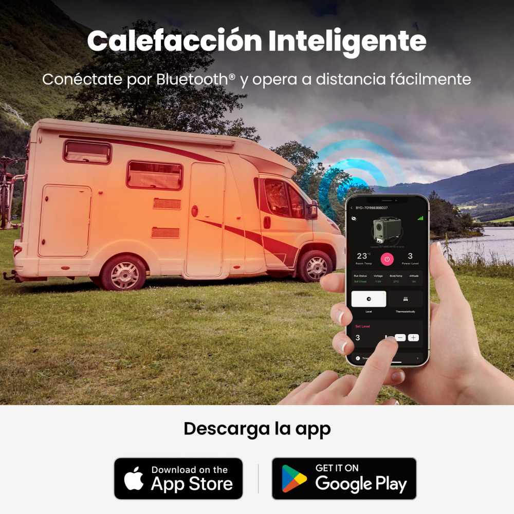 LCD Bluetooth Control Air Diesel Heater Parking 8KW12/24V for Truck RV SUV