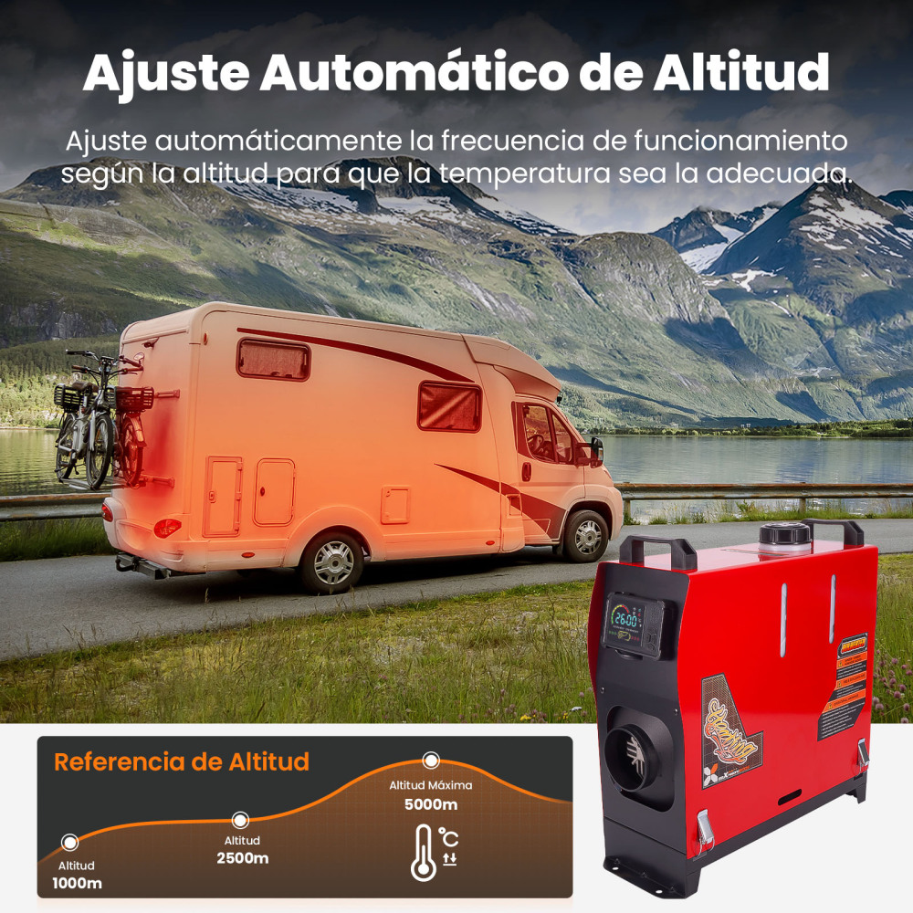 LCD Bluetooth Control Air Diesel Heater Parking 8KW12/24V for Truck RV SUV