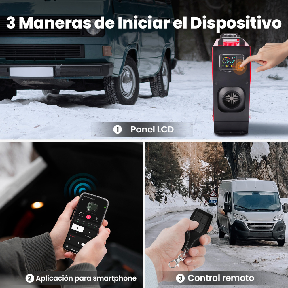 LCD Bluetooth Control Air Diesel Heater Parking 8KW12/24V for Truck RV SUV