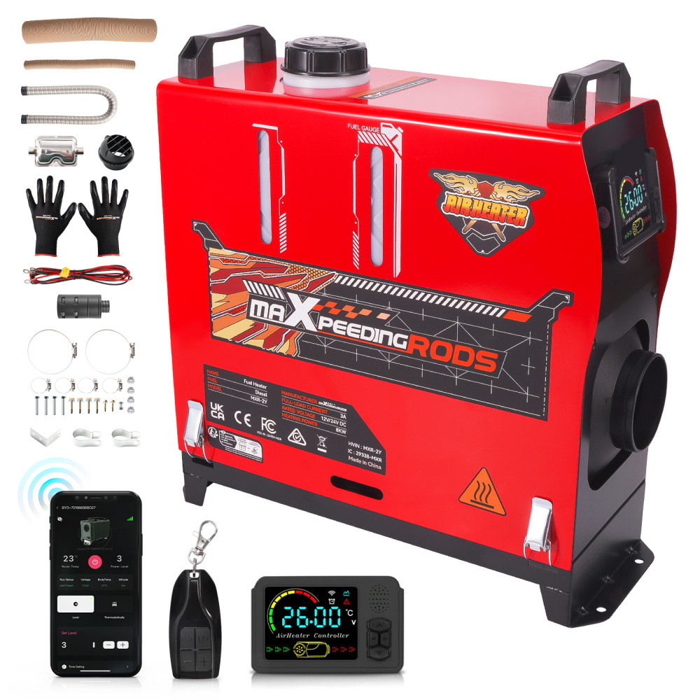 LCD Bluetooth Control Air Diesel Heater Parking 8KW12/24V for Truck RV SUV