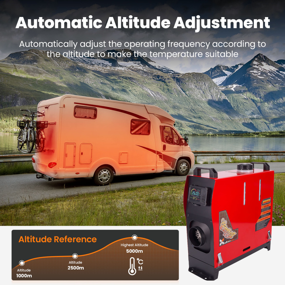 8KW 12V Diesel Parking Heater for Truck Camper Bus Yacht con LCD