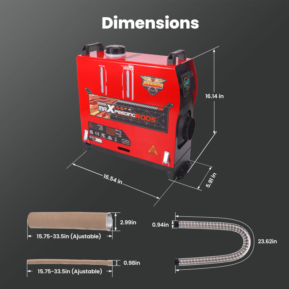 8KW 12V Diesel Parking Heater for Truck Camper Bus Yacht con LCD