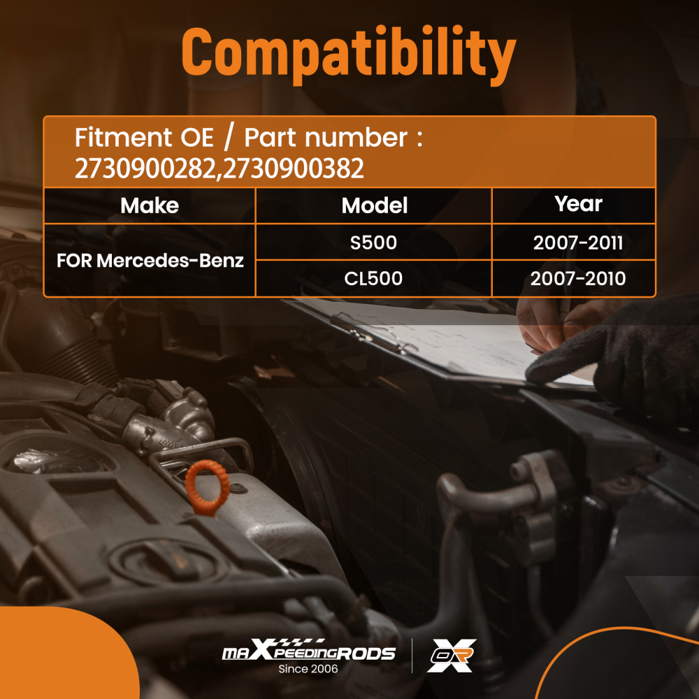 Set Tubo Condotto Aria compatibile per Mercedes S500 CL500 07-11 2730900282 2730900382 L/R