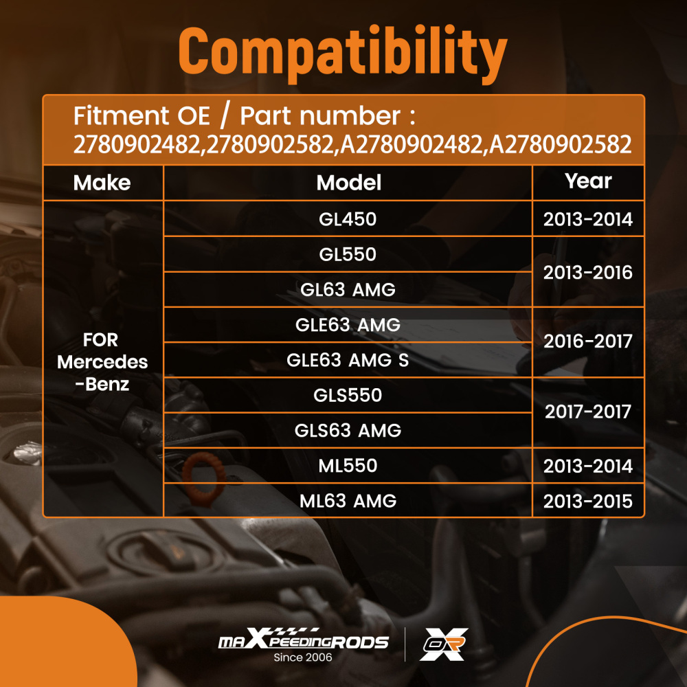 Tubo Aspirazione Aria compatibile per Mercedes GL63 AMG GLE63 AMG 2013-2017 2780902482