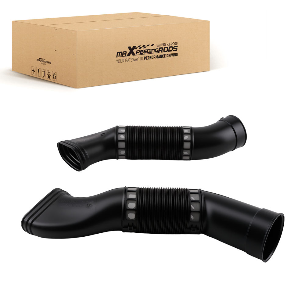 Air Duct Assembly compatible for Mercedes E320 3.2L 2003-2005 A1120943482 Left Right Black