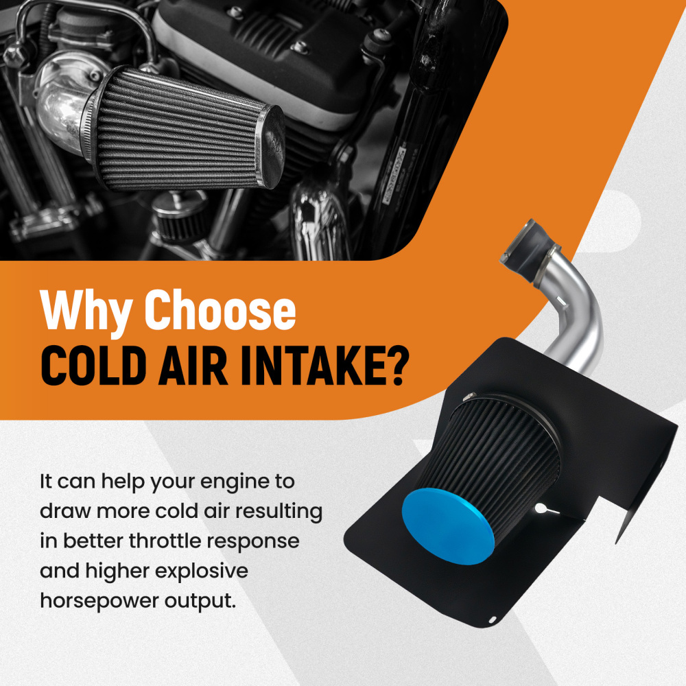 Cold Air Intake Kit compatible for GMC Sierra Denali with 6.2L compatible for V8 Engine 2009-2013