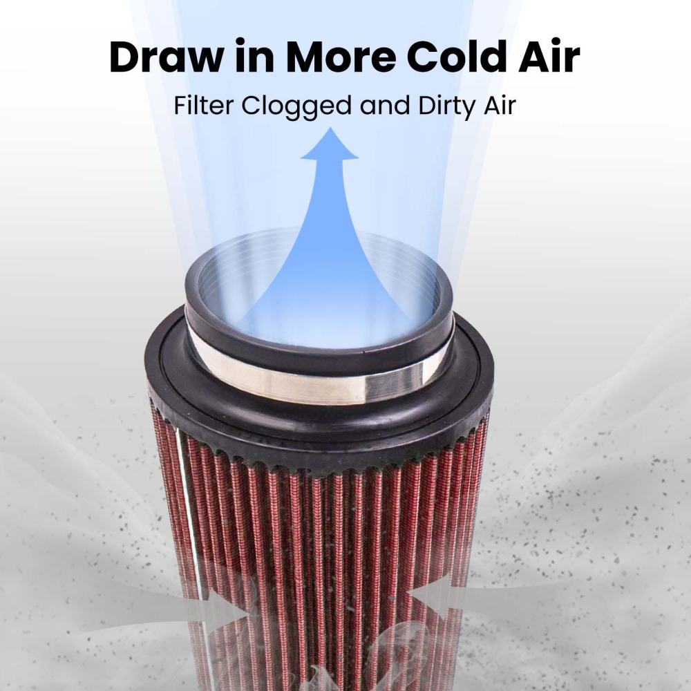 Kit de système dadmission dair froid compatible pour Ford 99-2003 7.3L Powerstroke Diesel