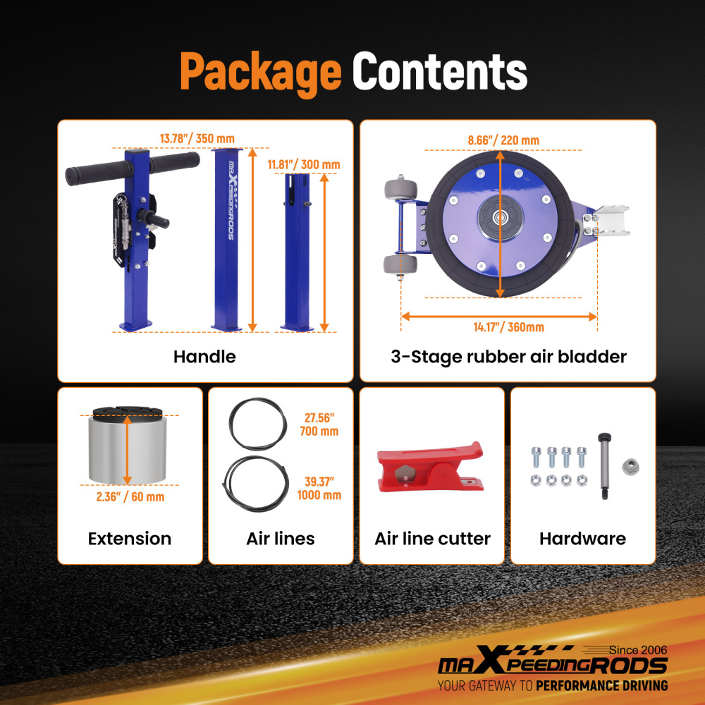 5 Ton Air Jack Kit for SUV Van Pickup 3 Stage 100-145PSI Working