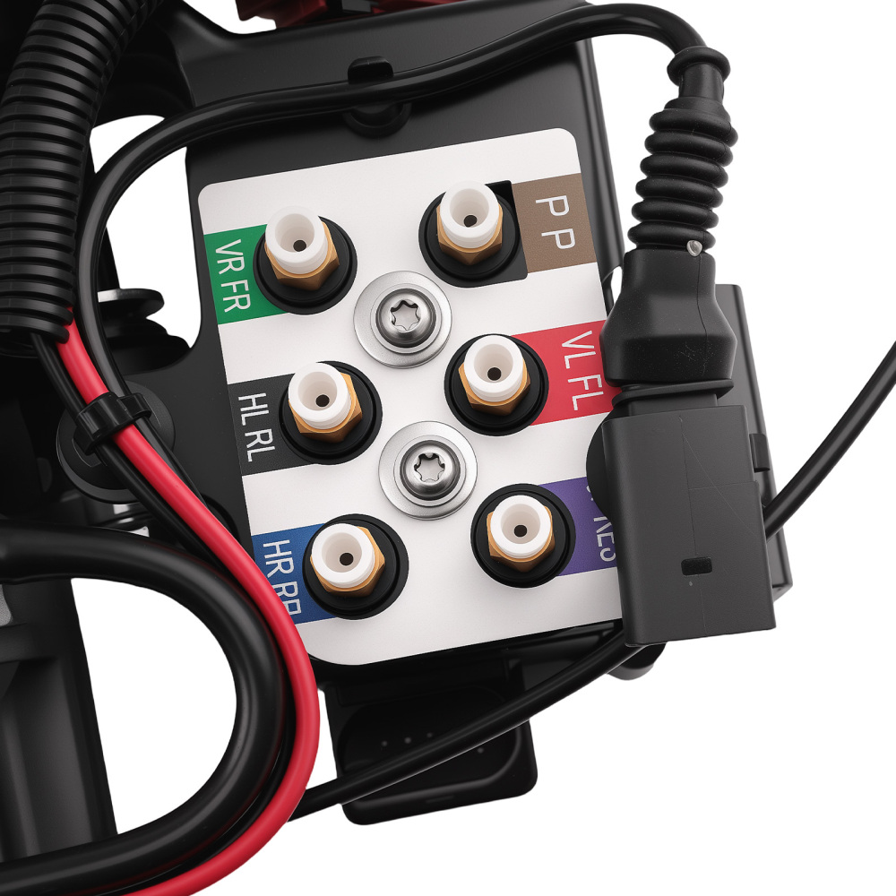 Compresseur de suspension pneumatique support + bloc de soupapes compatible pour Audi A6 4F