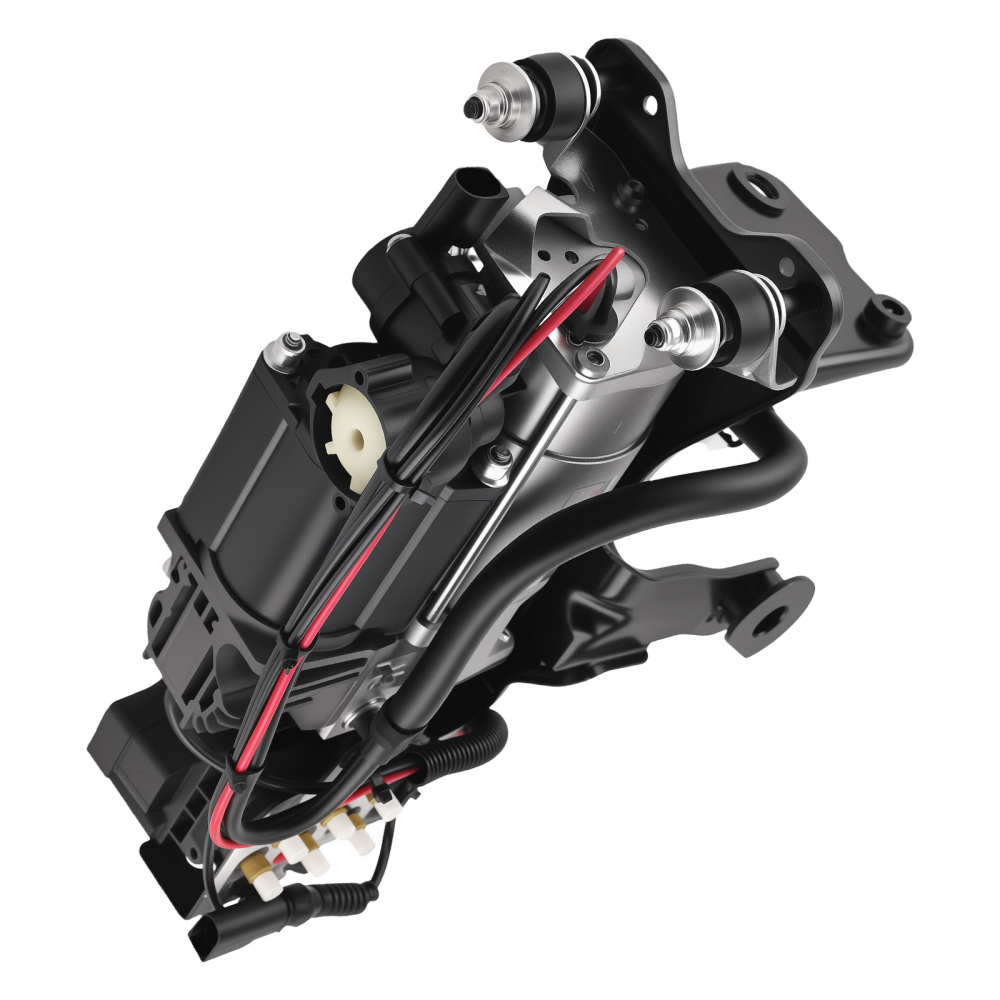 Compresseur de suspension pneumatique support + bloc de soupapes compatible pour Audi A6 4F