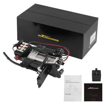Compresseur de suspension pneumatique support + bloc de soupapes compatible pour Audi A6 4F