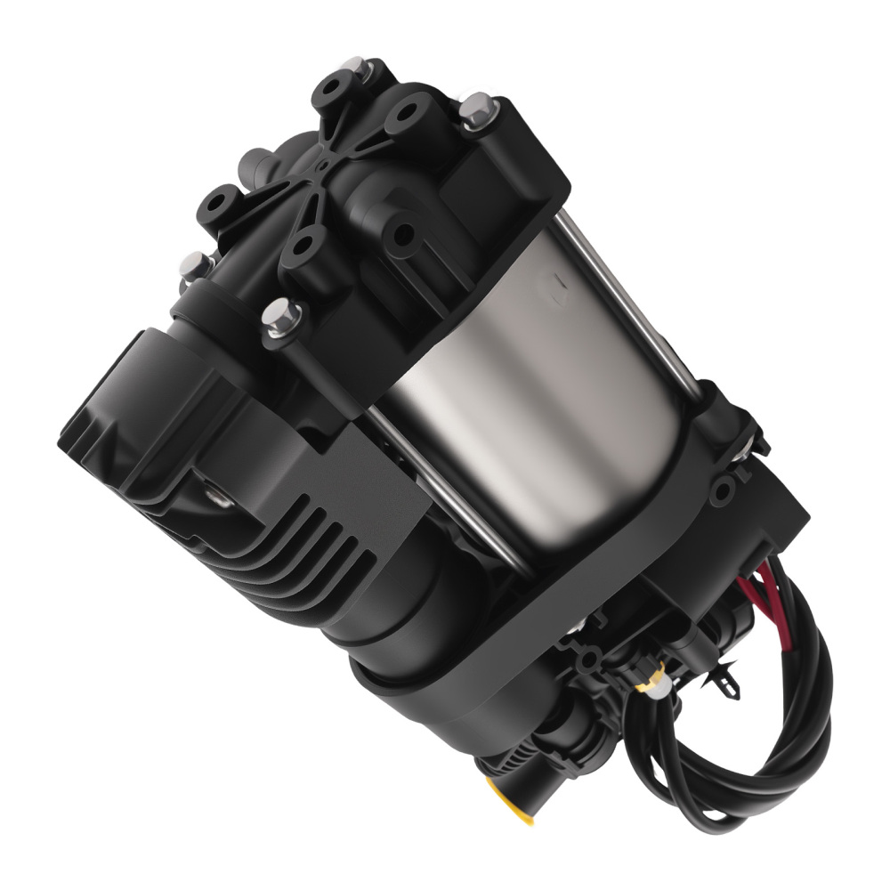 Air Suspension Compressor Pump+Relay compatible for VW Touareg II for Cayenne 958 2011-2017