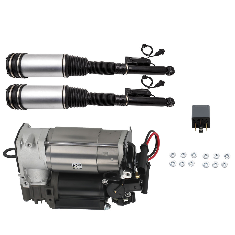 2x Amortisseurs airmatic arrière + compresseur pompe compatible pour Mercedes s classe w220