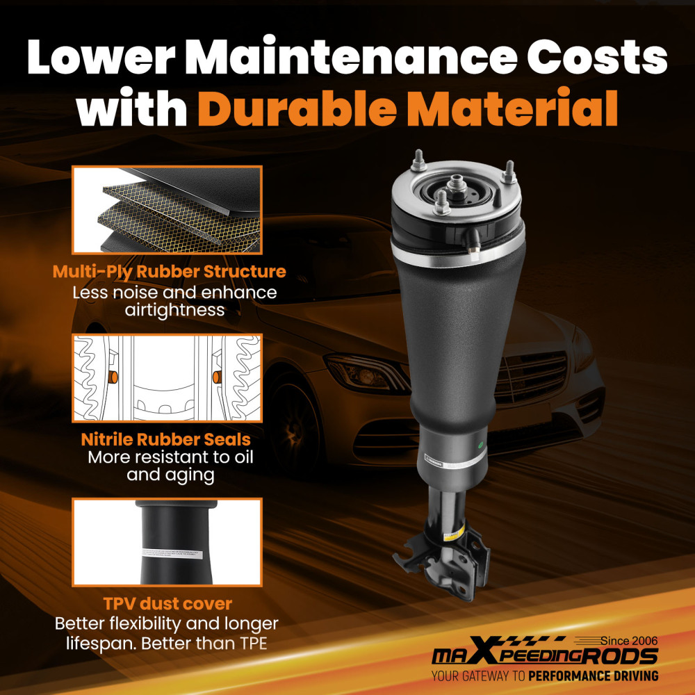 Air Ride Damper Front Right compatible for Range Rover L322 2009-2012 LR032562