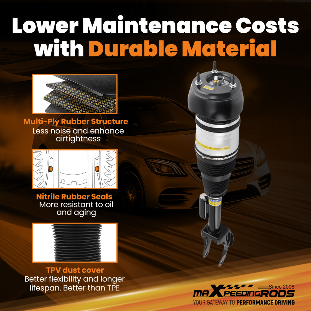 Front Left Air Suspension Strut compatible for Mercedes-Benz W166 X166 ML 350 GL 500 ML500