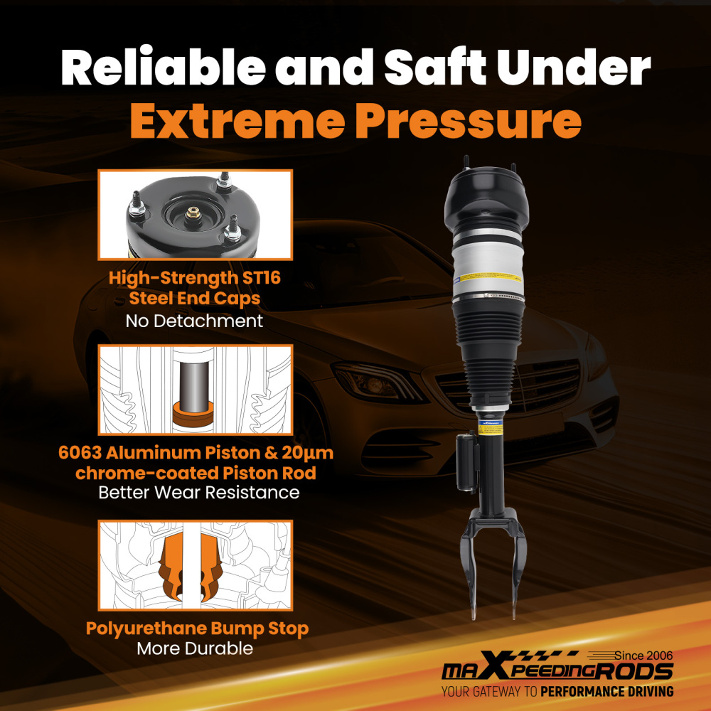 Front Left Air Suspension Strut compatible for Mercedes-Benz W166 X166 ML 350 GL 500 ML500