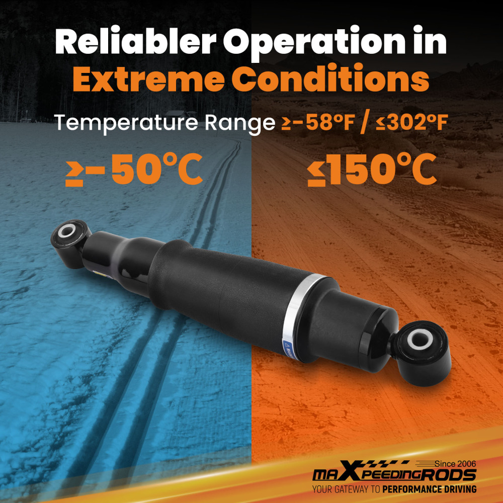 2× Rear Air Shock Absorber compatible for Nissan Armada 2005-15 compatible for Infiniti QX56 2004-10 5.6L