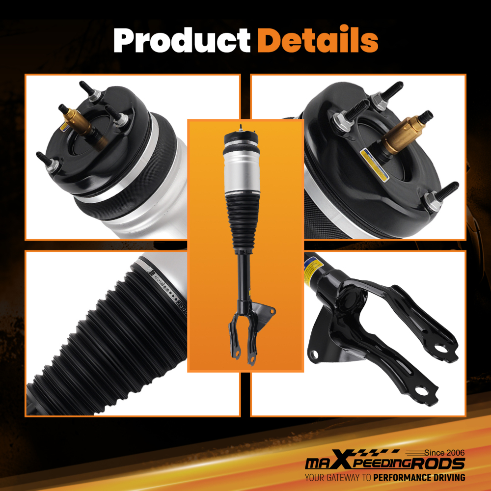 Front L+R Air Suspension Shock Struts compatible for Jeep Grand Cherokee Overland compatible for SRT 16-22