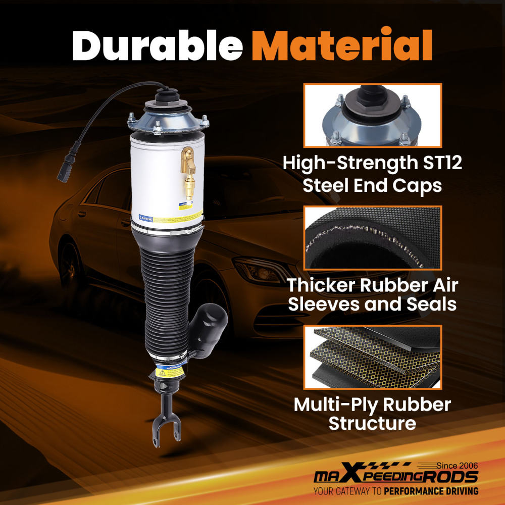 Front Driver Side Air Spring Bag Suspension compatible for Bentley Continental Flying Spur