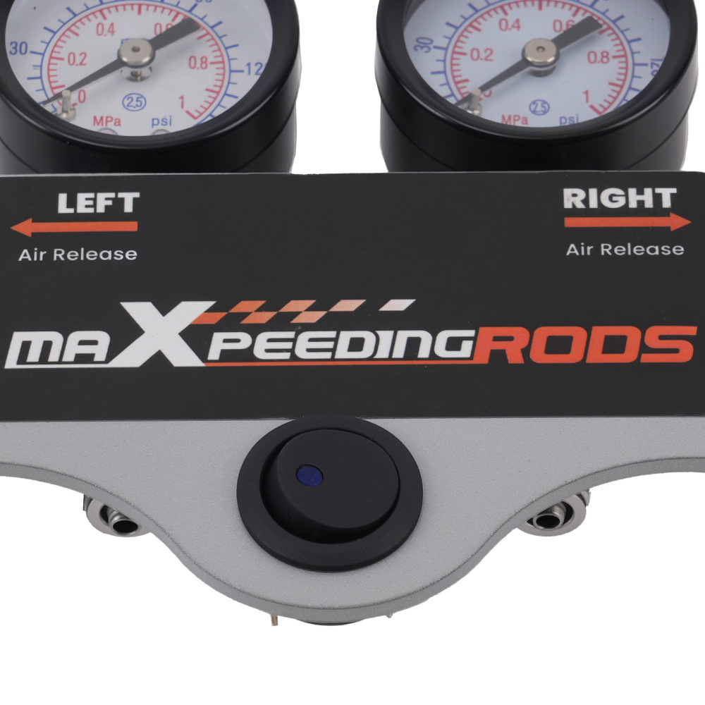 Air Suspension Dual Circuit Controller for Camper Van Motorhome with Gauges