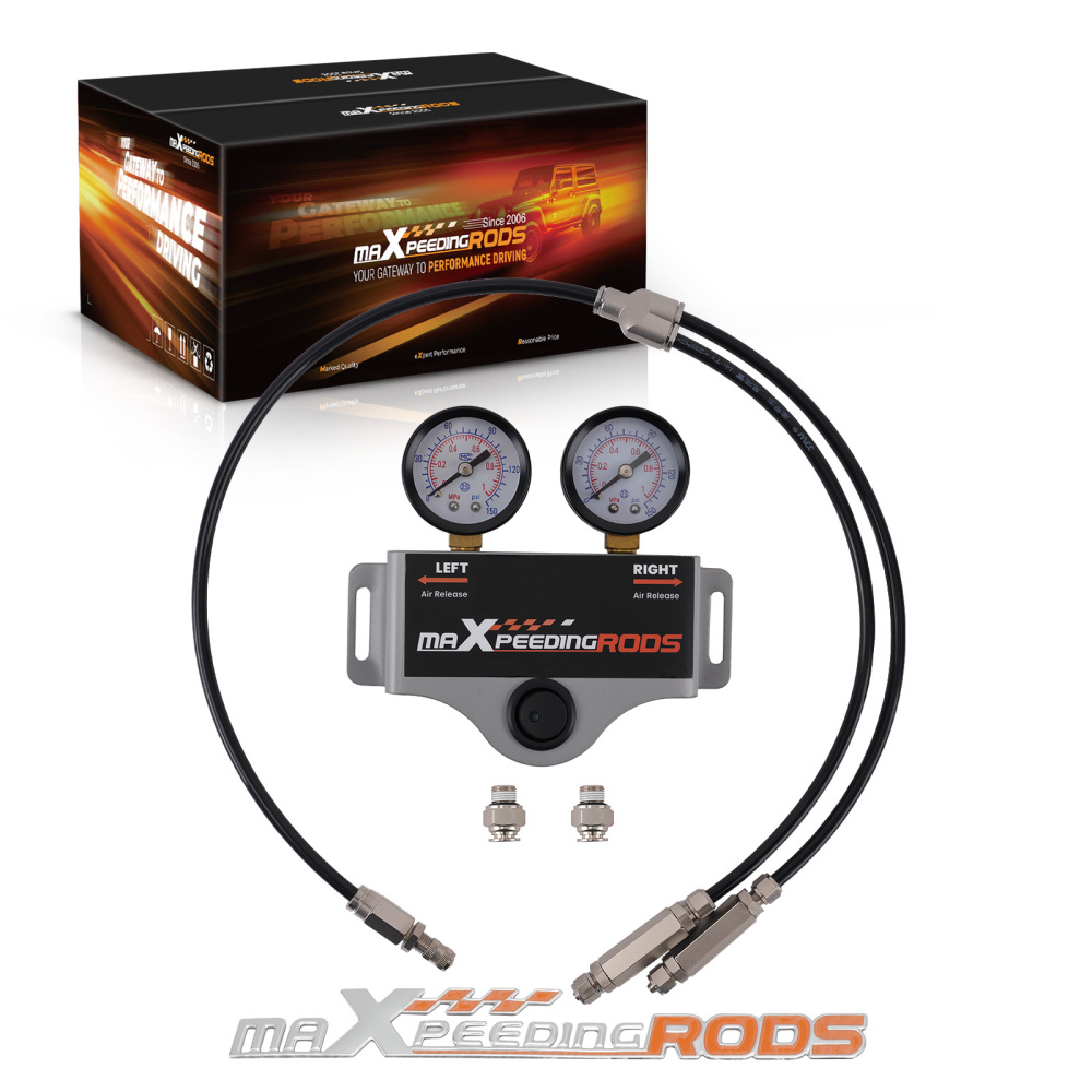 Air Suspension Dual Circuit Controller for Camper Van Motorhome with Gauges