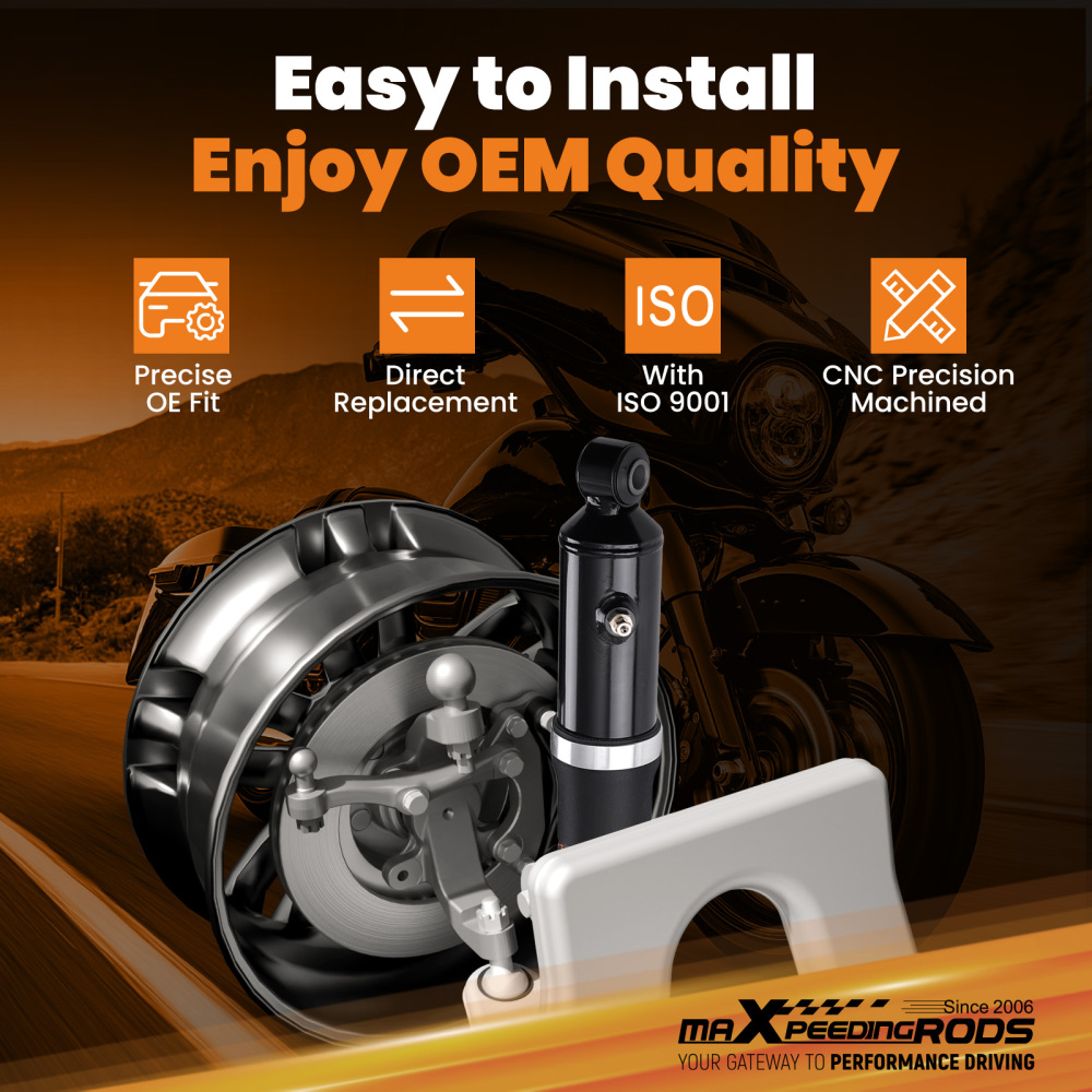 Air Ride Suspension Kit Rear Left/Right compatible for Harley Davidson Touring Models 94-25