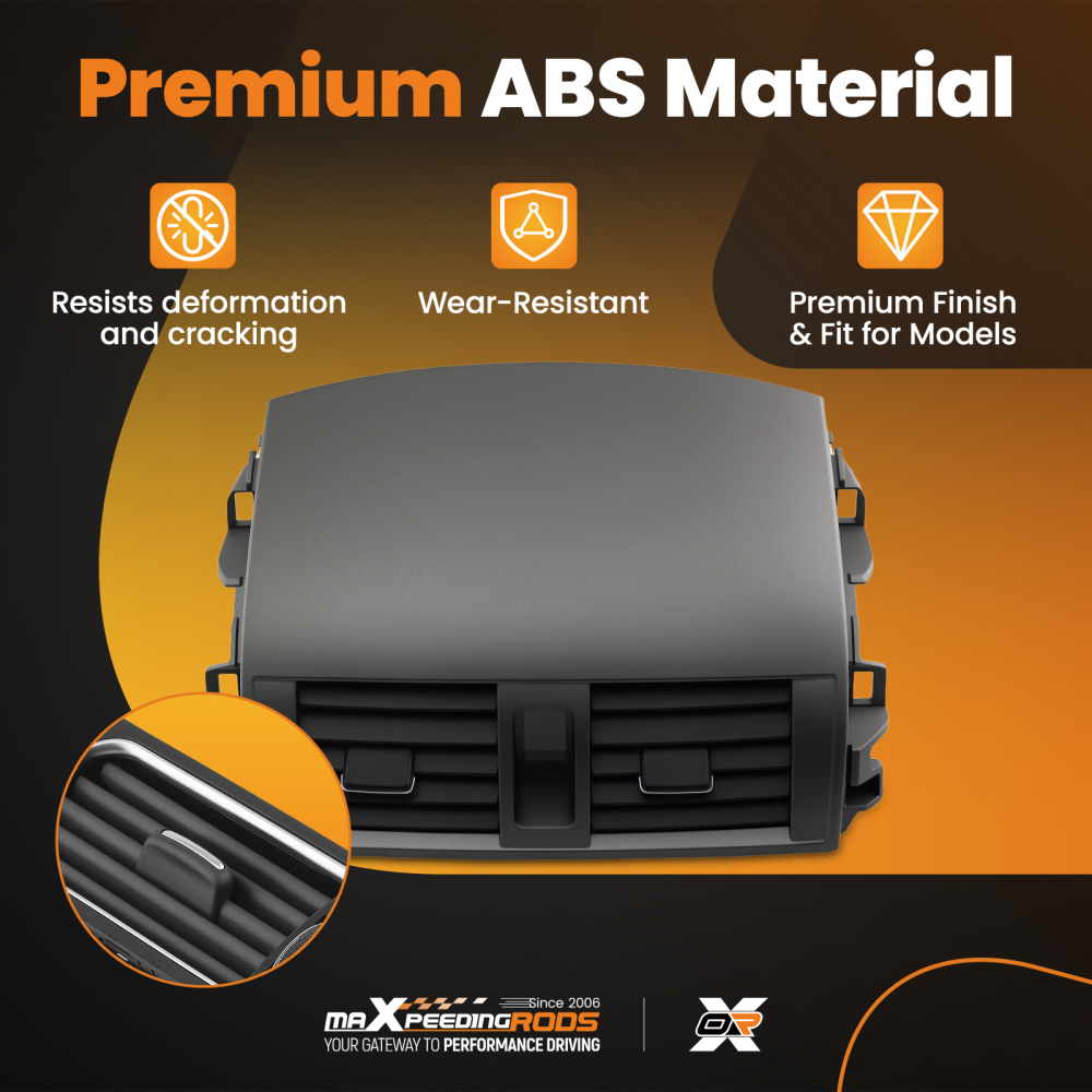 A/C Air compatible for Vent Dashboard Panel compatible for Toyota Corolla 2008-2013 55436-02330 Gray