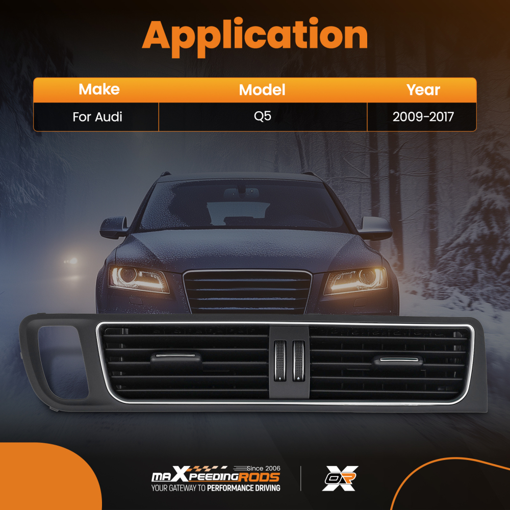 Air Vent Anteriore Dashboard Centrale compatibile per Audi Q5 2009-2017 8R1820951