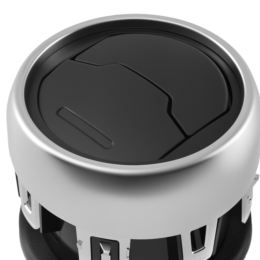 Air Dash Louvre Vent compatible for Ford Mustang 2015-2020 FR3Z-19893-Compatible for AC Chrome 3PC