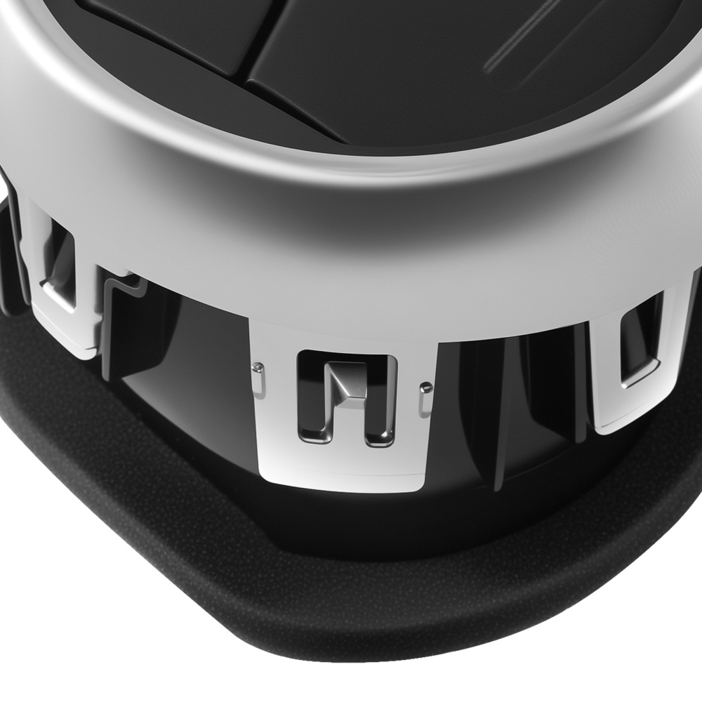 Air Dash Louvre Vent compatible for Ford Mustang 2015-2020 FR3Z-19893-Compatible for AC Chrome 3PC