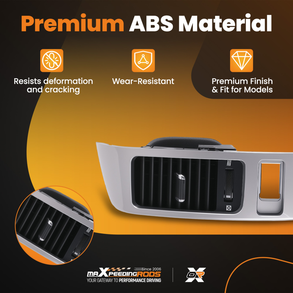 Compatible for AC Dash compatible for Vent Trim compatible for Lexus GX470 2003-09 Silver Black 5547460040