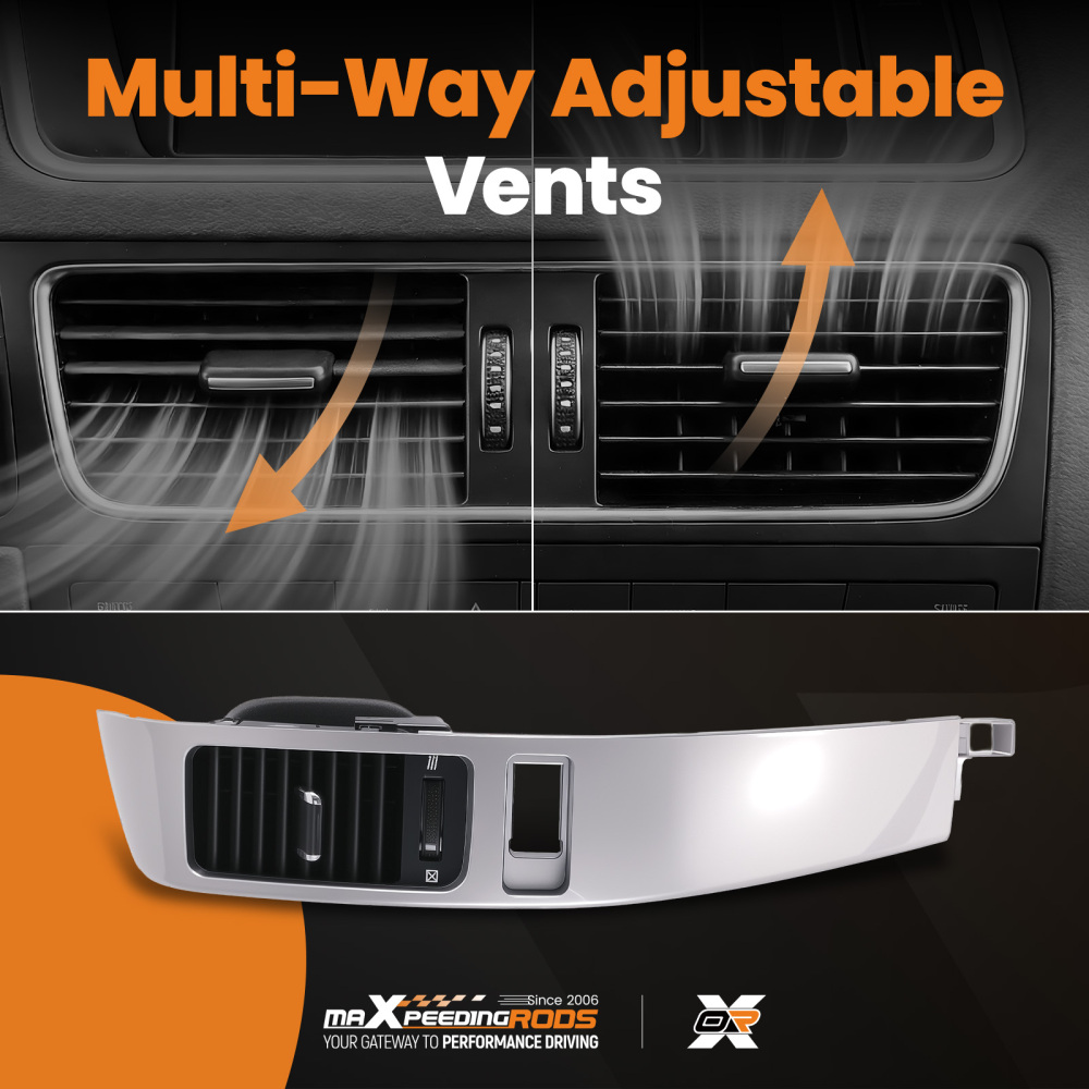 Compatible for AC Dash compatible for Vent Trim compatible for Lexus GX470 2003-09 Silver Black 5547460040