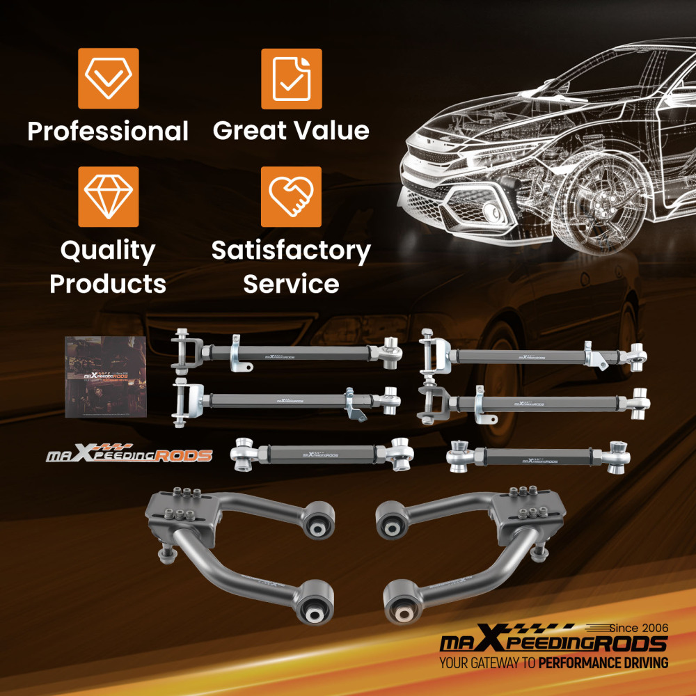 8x Alignment Arm compatible for Honda Accord compatible for Acura TL TSX 2008-2014 Camber Toe Traction Kit