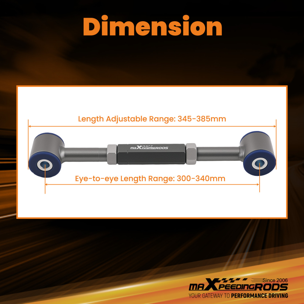 Adjustable Rear Camber Toe Arms Kits for 1998 1999 2000 2001 2002 compatible for Honda Accord