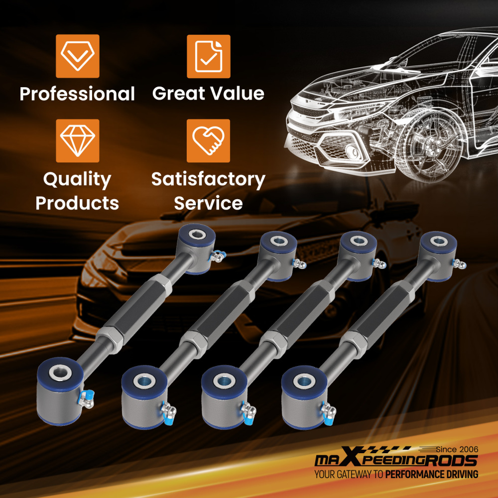 Adjustable Rear Camber Toe Arms Kits for 1998 1999 2000 2001 2002 compatible for Honda Accord