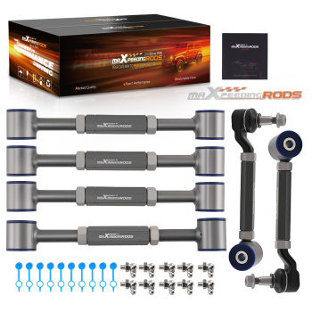 Set of 6 Adjustable Rear Camber Toe Arm compatible for Honda Accord 1998 1999 2000-2002