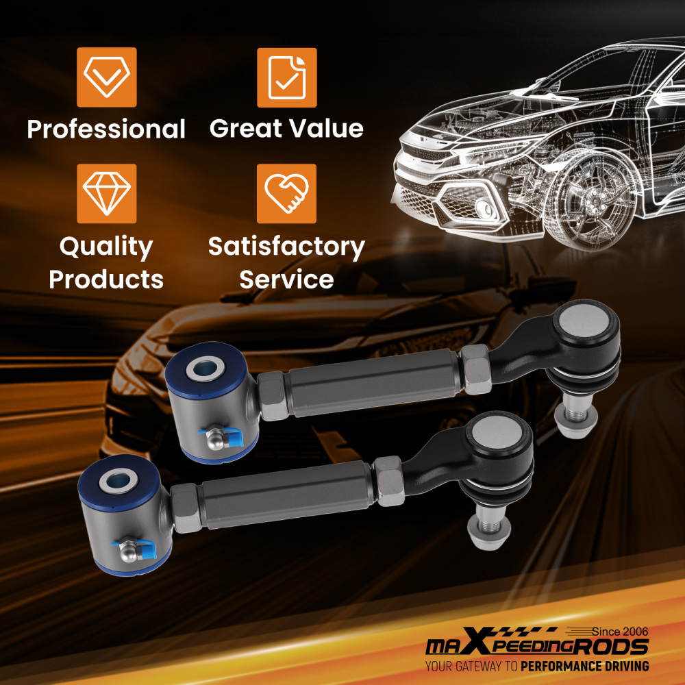 maXpeedingrods Adjustable Rear Camber Arms Alignment Kit for 2004-2008 compatible for Acura TL