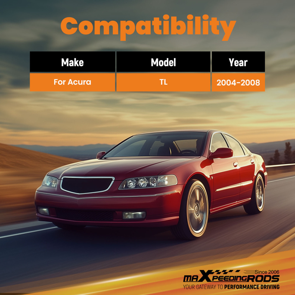 maXpeedingrods Adjustable Rear Camber Arms Alignment Kit for 2004-2008 compatible for Acura TL