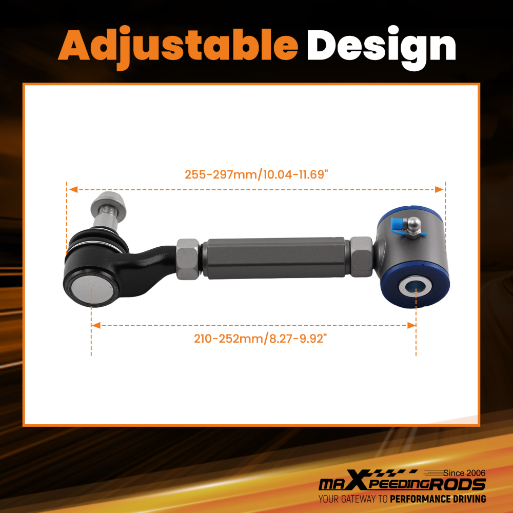 maXpeedingrods Adjustable Rear Camber Arms Alignment Kit for 2004-2008 compatible for Acura TL