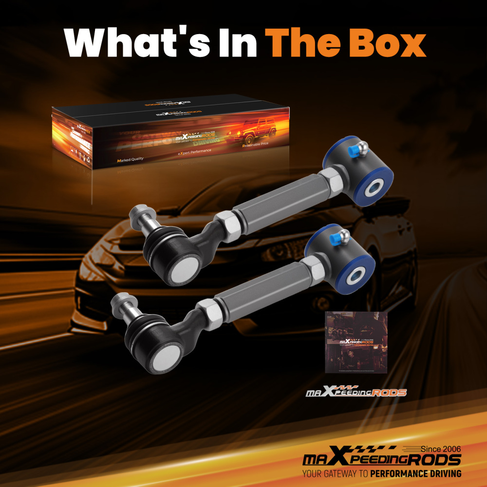 maXpeedingrods Adjustable Rear Camber Arms Alignment Kit for 2004-2008 compatible for Acura TL