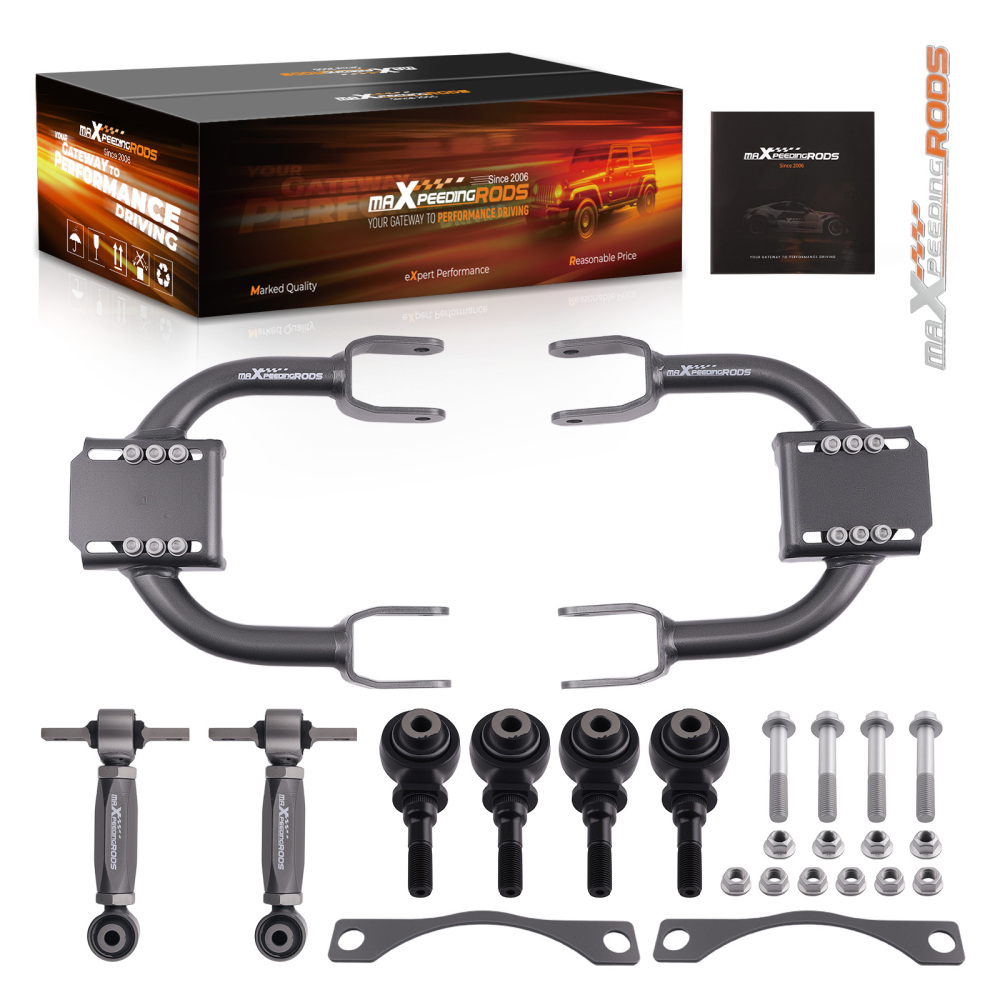 Adjustable Front Upper + Rear Camber Arm Kit for 92-95 Honda Civic 94-01 Integra