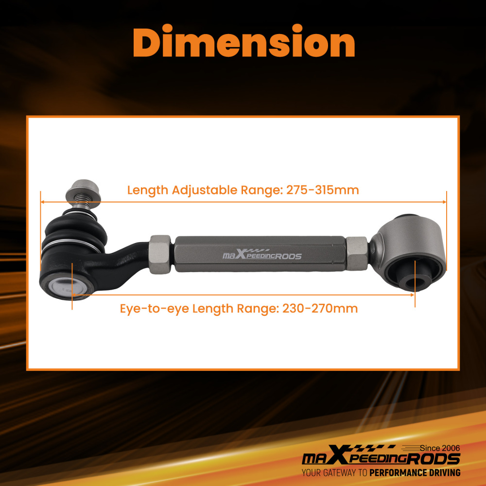 2pcs Alignment Kit Rear Camber Arms Adjustable for 1998 1999-2002 compatible for Honda Accord